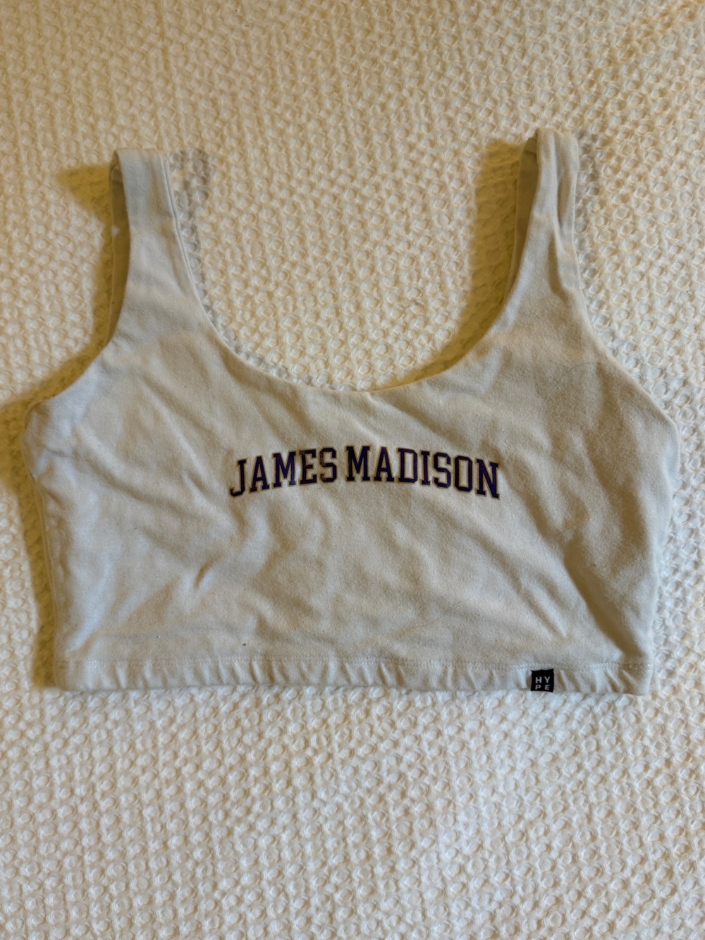Hype and Vice JMU crop top 🤍💜